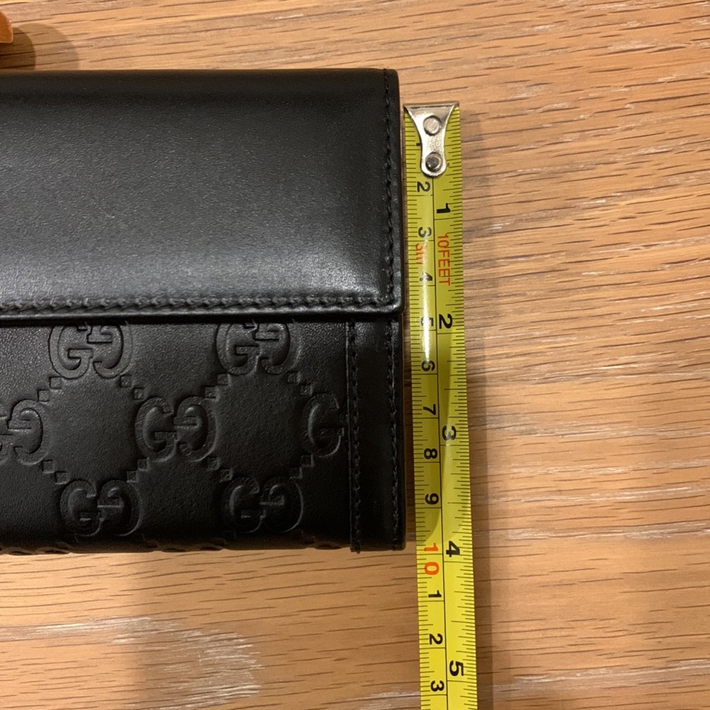 Gucci Guccissma leather logo wallet black - Picture 12 of 13
